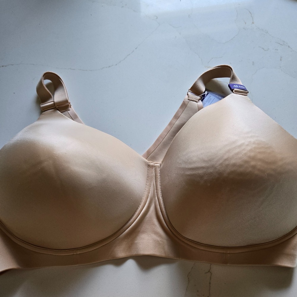 NWT Catherines Bra Wireless 46DD Beige